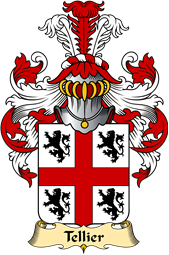 French Family Coat of Arms (v.23) for Tellier