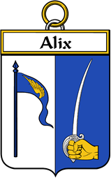 French Coat of Arms Badge for Alix