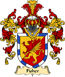 Welsh Family Coat of Arms (v.25) Fisher (of Carmarthenshire)
