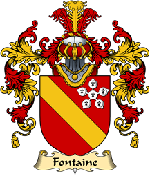 English Family Coat of Arms (v.25) Fontaine