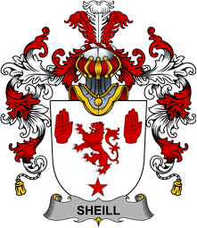 Irish Family Coat of Arms (v.25b) Sheill or O