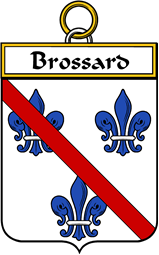 French Coat of Arms Badge for Brossard