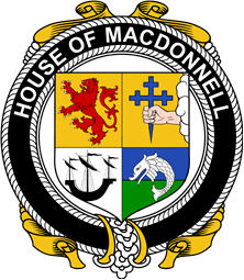 Irish Coat of Arms Badge for the MACDONNELL (of the Glens) family