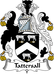 English Coat of Arms for the family Tattersall