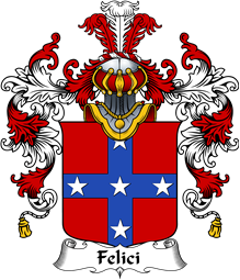 Italian Family Coat of Arms (v.25b) Felici