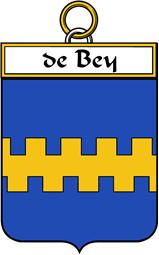 French Coat of Arms Badge for de Bey