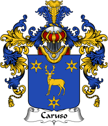 Italian Family Coat of Arms (v.25b) Caruso