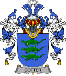 Irish Family Coat of Arms (v.25b) Cotter or MacCotter