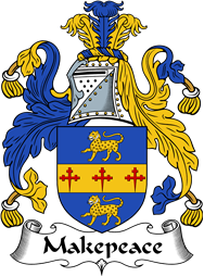 English Coat of Arms for the family Makepeace