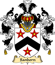 English Family Coat of Arms (v.25) Samborne or Sanborn