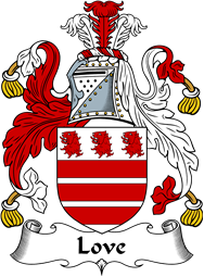 English Coat of Arms for the family Love I
