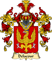 French Family Coat of Arms (v.25) Cour ( de la)