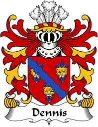 Welsh Coat of Arms for Dennis (or DENNYS, DENEYS, Glamorgan)