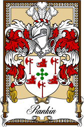 Scottish Coat of Arms Bookplate for Rankin (Perth)