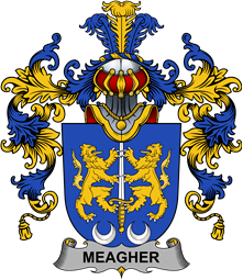Irish Family Coat of Arms (v.25b) Meagher or O