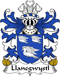 Welsh Coat of Arms for Llanegwystl (VALLEY CRUCIS ABBEY)