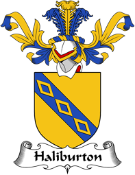 Coat of Arms from Scotland for Halyburton or Haliburton