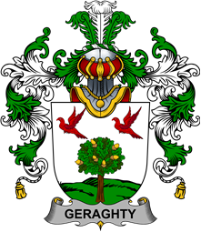 Irish Family Coat of Arms (v.25b) Geraghty or McGarrity