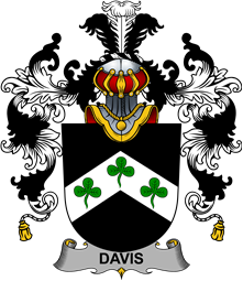 Irish Family Coat of Arms (v.25b) Davis