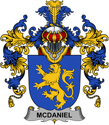 Irish Family Coat of Arms (v.25b) McDaniel or Daniel