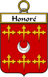 French Coat of Arms Badge for Honoré