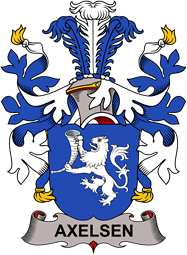 Coat of arms used by the Danish family Axelsen