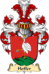 v.23 Coat of Family Arms from Germany for Hoffer
