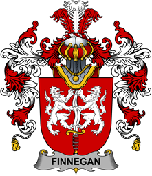 Irish Family Coat of Arms (v.25b) Finnegan or O