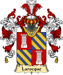 French Family Coat of Arms (v.25) Larocque