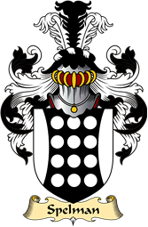 English Coat of Arms (v.23) for the family Spelman or Spilman