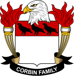 Coat of arms used by the Corbin family in the United States of America