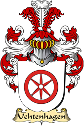 v.23 Coat of Family Arms from Germany for Uchtenhagen