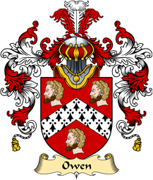 Welsh Family Coat of Arms (v.25) Owen (of Caernarfonshire)