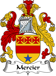 English Coat of Arms for the family Mercier