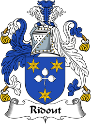 English Coat of Arms for the family Ridout