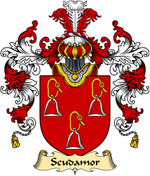 Welsh Family Coat of Arms (v.25) Scudamor (m. daughter of Owain Glyndwr)