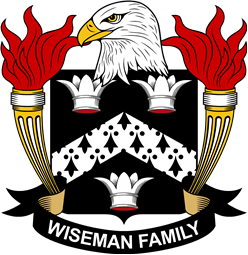 Coat of arms used by the Wiseman family in the United States of America