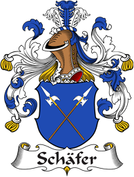 German Wappen Coat of Arms for Schäfer