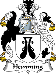 English Coat of Arms for the family Heming or Hemming