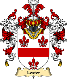 English Family Coat of Arms (v.25) Lester