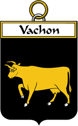 French Coat of Arms Badge for Vachon