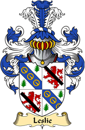 Irish Family Coat of Arms (v.23) for Leslie