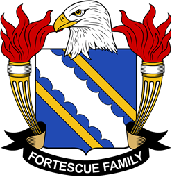 Coat of arms used by the Fortescue family in the United States of America