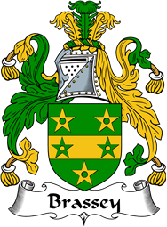 English Coat of Arms for the family Brassey or Brassy
