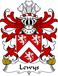 Welsh Coat of Arms for Lewys (of Bodedern, Llifon, Anglesey)