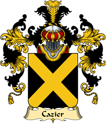 French Family Coat of Arms (v.25) Cazier