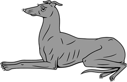Greyhound Couchant