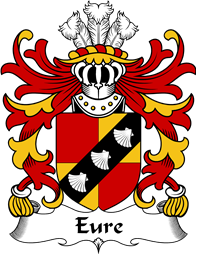 Welsh Coat of Arms for Eure (Commander of Slebech, Pembrokeshire)