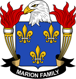 Coat of arms used by the Marion family in the United States of America