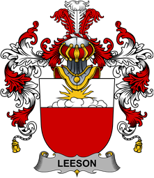Irish Family Coat of Arms (v.25b) Leeson